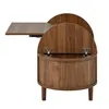 Tavolino ovale Merax in MDF con gambe in legno massello, Anteprima dell’immagine prodotto 11