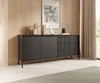 AX LIVING Trentinis 187 2T3S Schwarze große Kommode 187,1 Produktbild-Vorschau 9