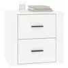 vidaXL Table de nuit blanc brillant 50x39x47 cm Voir les images du produit 3