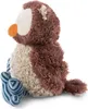 A side profile of a plush owl toy sitting down. Produktbild-Vorschau
