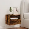 TV-Wandschrank Räuchereiche 40x30x30 cm Holzwerkstoff Produktbild-Vorschau 3