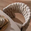 Bronx71 Esszimmerstuhl Braid Chenille beige Produktbild-Vorschau 3