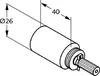 Kludi Prolunga per valvola da incasso 1/2"-5/4"x40 mm, 1 Anteprima dell’immagine prodotto 4