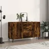 vidaXL Dressoir, gerookt eikenfineer, 100x36x60 cm, Productafbeelding-voorbeeld 1
