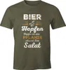 Herren T-Shirt Bier ist aus Hopfen, Hopfen ist eine Pflanze Produktbild-Vorschau 1