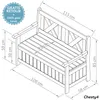 needs&wants® Banc de jardin en bois résistant aux Voir les images du produit 4