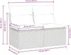 vidaXL 2-częściowa sofa ogrodowa z poduszkami z czarnego Podgląd zdjęcia produktu 6
