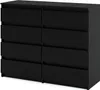 MRBLS_HOME Kommode mit 8 Schubladen Schwarz Matt Produktbild-Vorschau 5