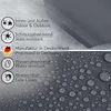 Tischdecke Textil-Optik UNI Anthrazit Oval 180x140cm mit Produktbild-Vorschau 5