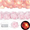 Ghirlanda luminosa Relaxdays con rose, ghirlanda luminosa a Anteprima dell’immagine prodotto 1