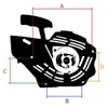 Startér pro motorovou pilu Stiga CS 540, CS 545, SP 386, SP Náhled obrázku produktu 6
