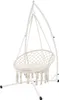 ML-Design Hängesessel Beige mit Gestell 208 cm, Hängestuhl Produktbild-Vorschau 1