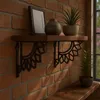 Supports d'étagères Relaxdays, lot de 2, fonte, motif Voir les images du produit 3