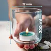 Teelichtgläser 7x8cm, 12 Stück kleine Kerzengläser für DIY Produktbild-Vorschau 4