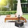 Aopunly Sonnenschirmständer Metall bis 150lbs mit Rollen Produktbild-Vorschau 5