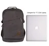 Rucksack Herren Canvas Schulrucksack Studenten Rucksack Produktbild-Vorschau 5