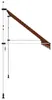 vidaXL Store rétractable manuel 400 cm orange et marron Voir les images du produit 4