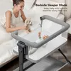 Caveen Baby přistýlka kolébka, houpací postýlka s prodyšnou Náhled obrázku produktu 4