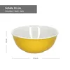 zestaw 4 miseczek Doppio Ø 11 cm Żółta Miska na przekąski Podgląd zdjęcia produktu 4