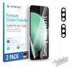 A product shot of a screen protector and camera lens protector for a Samsung Galaxy S23 FE. Produktbild-Vorschau