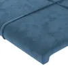 Hochwertig Kopfteile 2 Stk. Dunkelblau 80x5x78/88 cm Samt Produktbild-Vorschau 4