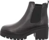 A side view of a black leather Chelsea boot with a chunky sole and heel. Produktbild-Vorschau