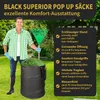 TTL GARDEN BLACK SUPERIOR 3x 170L Pop Up Gartensack Schwarz Produktbild-Vorschau 3