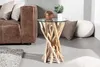Tavolino di design DRIFTWOOD 40 cm in teak con piano in Anteprima dell’immagine prodotto 2