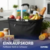 Einkaufskorb faltbar schwarz Aluminium Polyester 600D Produktbild-Vorschau 3