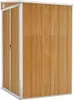 vidaXL Anbauschuppen Braun 118x100x178 cm Verzinkter Stahl Produktbild-Vorschau 1