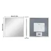 WISFOR LED Badspiegel mit Beleuchtung 80x80cm, Spiegel mit Produktbild-Vorschau 9