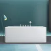 Mai & Mai Badewanne 180x80cm Sanitäracryl mit Armatur Produktbild-Vorschau 2