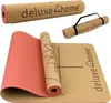 deluxe4home® Yogamatte Kork Gymnastikmatte Rot I TPE Produktbild-Vorschau 1