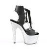 ADORE-700-14LG Damen Sandale von Pleaser, Schwarz EU 41, US Produktbild-Vorschau 5