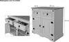 Sideboard Kommode 91,5 x 83,5 x 43 cm Pinienholz weiß Produktbild-Vorschau 10