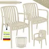 tillvex® Gartenstühle 2er Set Stapelbar Wetterfest mit Produktbild-Vorschau 1