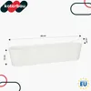 A white oval planter box with dimensions indicated by lines and text. Podgląd zdjęcia produktu