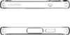 Two views of a clear phone case, showing its sides. Podgląd zdjęcia produktu