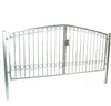 A silver metal double gate with a white background. Produktbild-Vorschau