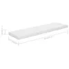 vidaXL Schweberegal Hochglanz-Weiß 90x23,5x3,8 cm MDF Produktbild-Vorschau 7