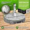 tillvex® Granit Sonnenschirmständer mit Rollen & Produktbild-Vorschau 2