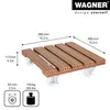 WAGNER Pflanzenroller WPC 38,5 x 38,5 x 11 cm, für außen & Produktbild-Vorschau 2