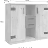Kommode Liverpool Sideboard 124x41x105cm Plankeneiche Produktbild-Vorschau 4