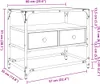vidaXL TV-Schrank mit Glasplatte Sonoma-Eiche 60x35x51cm Produktbild-Vorschau 8