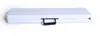 A folded white camping bench with a black handle is shown against a white background. Náhľad obrázku produktu