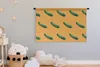 MuchoWow® Wandteppich Wandbehang Gemüse - Muster - Orange Produktbild-Vorschau 3