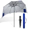Vigevee Sonnenschirm 210 cm UV50+ mit Schraub-Erdspieß, Produktbild-Vorschau 1