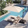 Parasol COSTWAY 250 cm z podstawą, oświetleniem LED i Podgląd zdjęcia produktu 9