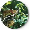 Wanduhr - Rund - Glasuhr - Dschungel Leopard Panther - Produktbild-Vorschau 1