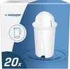 A product box for water filter cartridges, featuring an illustration of a water pitcher and a single filter cartridge. Produktbild-Vorschau
